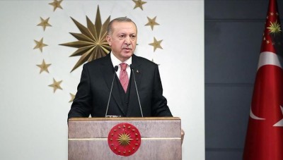 أردوغان يتبرع  بمبلغ مالي  لبناء منازل مؤقتة  للنازحينَ في ادلب