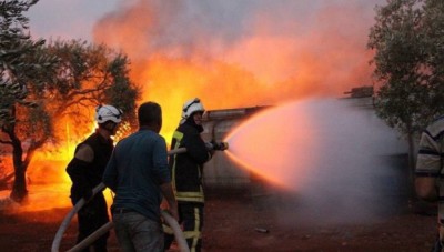  منسقو الاستجابة أكثر من 35 حريقا في مخيمات النازحين خلال شهر واحد