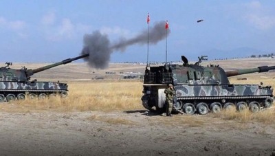 بالمدفعية الثقيلة...الجيش التركي يستهدف مواقع لقسد شمال الرقة