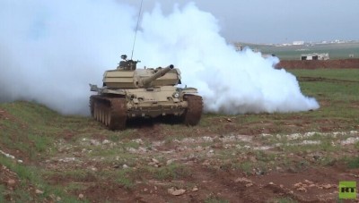   تحاكي فيها حربا برية..روسيا تجري تدريبات لقوات النظام على الدبابات في حلب...فيديو