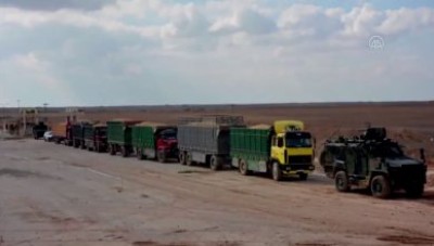 الدفاع التركية تعلن بدء توزيع  الحبوب في صوامع شركراك شمالي الرقة على أهالي المنطقة