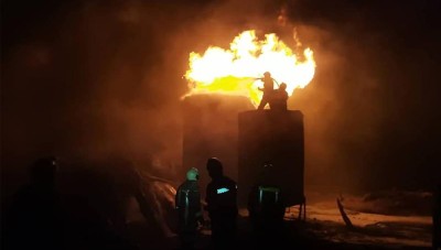 قصف مجهول يستهدف حراقات النفط في جرابلس