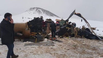 ارتفاع عدد ضحايا تحطم المروحية العسكرية التركية إلى 11 شخصاً