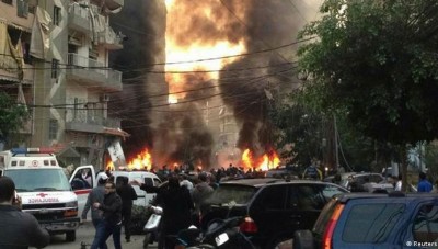 انفجار في الضاحية الجنوبية في بيروت