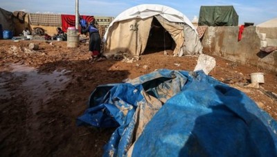 تضرر مخيمات الشمال السوري نتيجة الأمطار و الرياح 