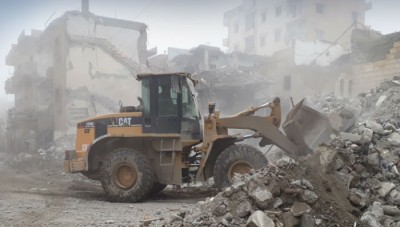 النظام يهدم منازل المدنيين في معدان بريف الرقة
