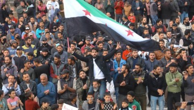 المظاهرات تعم مناطق  درعا بمناسبة ذكرى الثورة السورية في 18 آذار 
