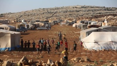 With a decision described as defective...Hazanu Council in Idlib countryside removes a camp for the displaced