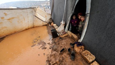 Heavy rains exacerbate the suffering of the camp residents in Idlib