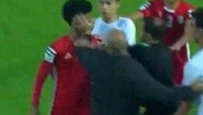 تصرف معيب  لمساعد مدرب منتخب النظام  مع ناشئ يمني يثير ضجة واسعة 