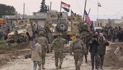 The regime claims that its forces intercepted a convoy of the American forces in Al- Hasaka countryside