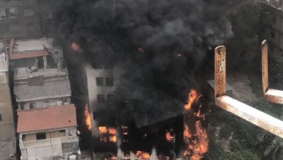 ضحايا بحريق في معمل للمغاطس في لبنان 