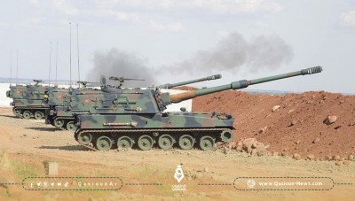 Turkish bombardment on SDF positions and the vicinity of the Russian base in Tal Tamr in the countryside of Al-Hasakah