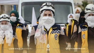 The Civil Defense establishes a women&#39;s point in Jabal Al-Zawiya, south of Idlib