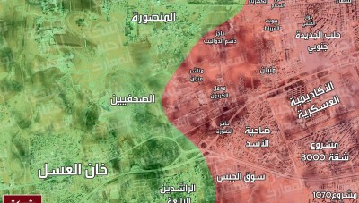 الفصائل تستعيد السيطرة على منطقة الصحفيين غرب حلب (خريطة)