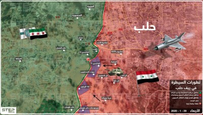 بالخريطة|| قوات النظام السوري تصعّد عسكرياً في حلب وتسيطر على مواقع للمعارضة هناك