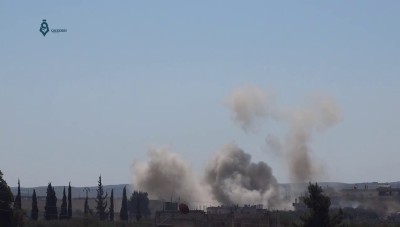 إدلب.. جرحى مدنيون بقصف للنظام على بداما