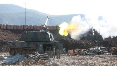 تركيا تعلن تحييد 4 من مقاتلي YPG في قصف مدفعي شمالي سوريا