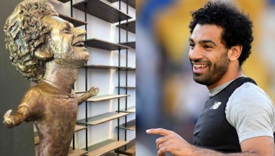 تمثال لمحمد صلاح بمصر يثير السخرية على مواقع التواصل