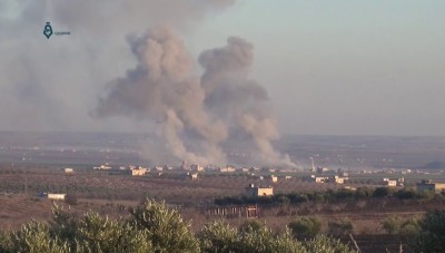 قصف جوي عنيف يستهدف مناطق جنوب إدلب