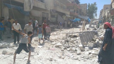 الروس يواصلون مجازرهم في حلب وداعش تعود بالمفخخات