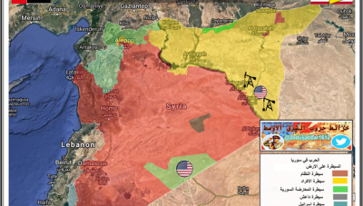 خريطة توضح التواجد الأمريكي في سوريا ما بعد عملية &#34;نبع السلام&#34;