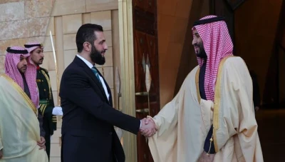 ولي العهد السعودي يستقبل الرئيس السوري أحمد الشرع