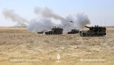 الجيش التركي يستهدف مواقع لقوات النظام السوري غربي حلب