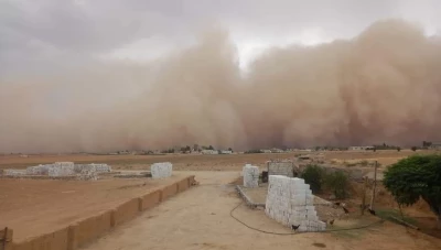 عاصفة غبارية تحصد أرواحاً وتُخلّف دماراً واسعاً في الحسكة