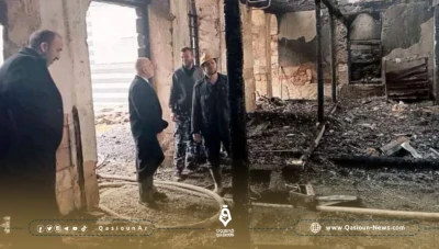 حريق هائل في مسجد العنابي الأثري بدمشق