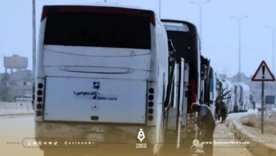 حافلات حجاج شيعة من العراق تدخل البوكمال متجهة إلى دمشق