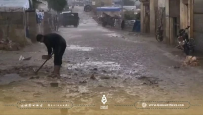 "استجابة سوريا" ترصد أضرار العاصفة المطرية على مخيمات النازحين شمالي سوريا