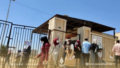 إخراج طالبة إعدادية من منزلها المقفل عبر رافعة للدفاع المدني لحضور امتحان في حلب
