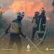 الدفاع المدني السوري يواجه صعوبة في إخماد حريق كبير في عفرين