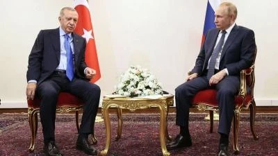 أردوغان يناقش قضية سوريا مع بوتين في قمة مجموعة بريكس