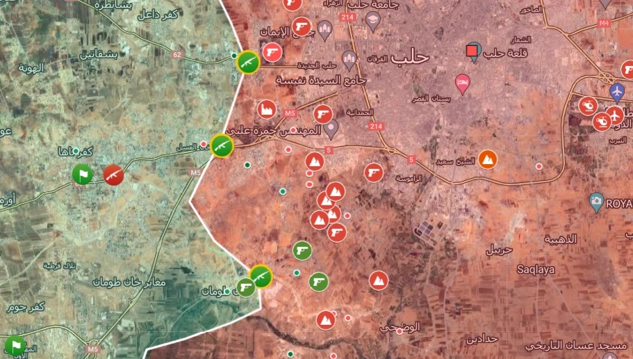 اليوم الثالث:تحقق انتصارات استراتيجية في ريفي حلب وإدلب مع اقتراب العمليات من تحقيق الأهداف المرسومة