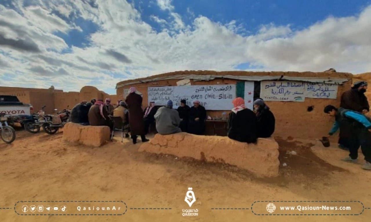 اعتصام في مخيم الركبان على الحدود السورية الأردنية