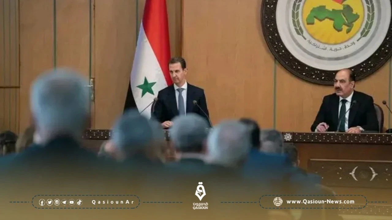 الأسد يتحدث عن 