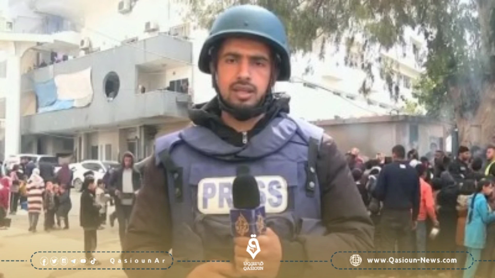 اعتقال مراسل الجزيرة في مشفى الشفاء في قطاع غزة