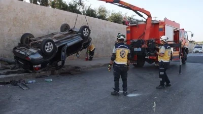 خلال شهر أيلول ..خمسة وفيات و 133 إصابة نتيجة 148 حادث سير شمال غربي سوريا